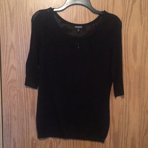 Black half sleeve top